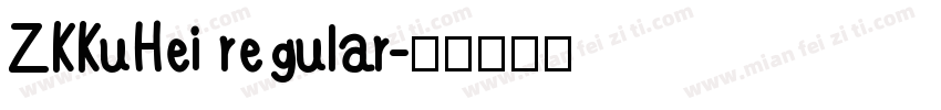 ZKKuHei regular字体转换
